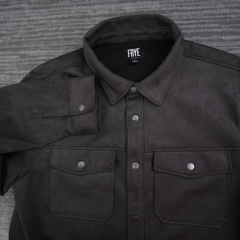 Frye Men's Dark Brown Lightweight Shirt Jacket